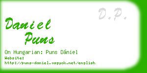 daniel puns business card